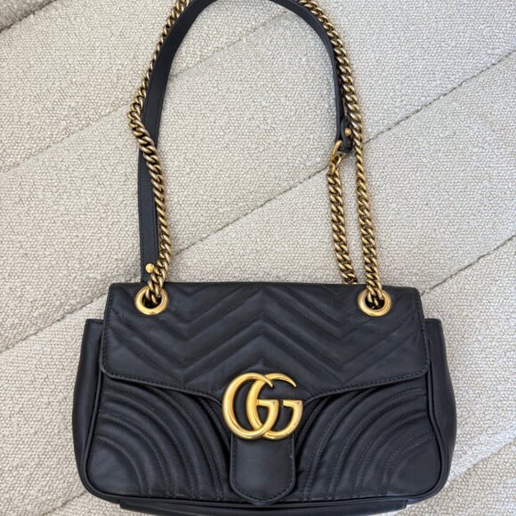 Gucci Marmont Leather Shoulder Bag - Picture 3 of 6